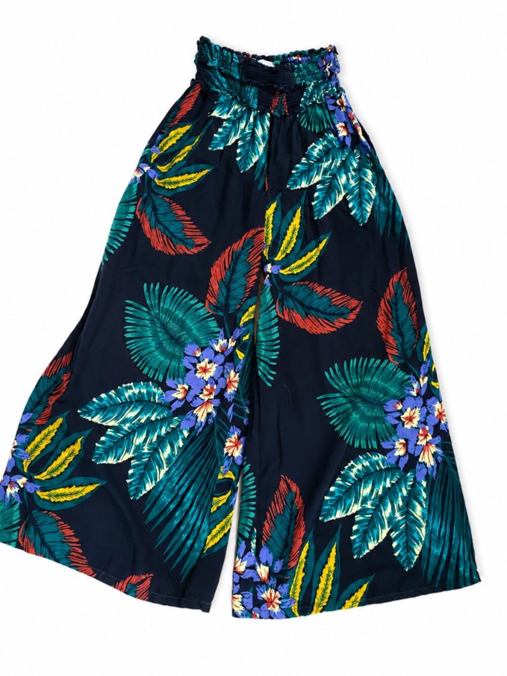Patrons of Peace - Small - Floral smocked waist Wide Leg Pants Retail $89